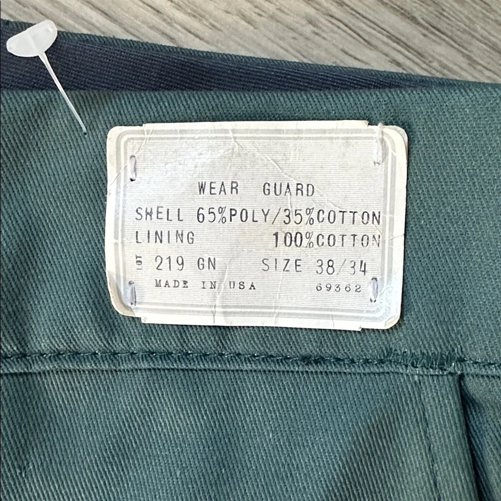 Wear Guard‎ NWT lined Men's olive army Green Pants size 38/34